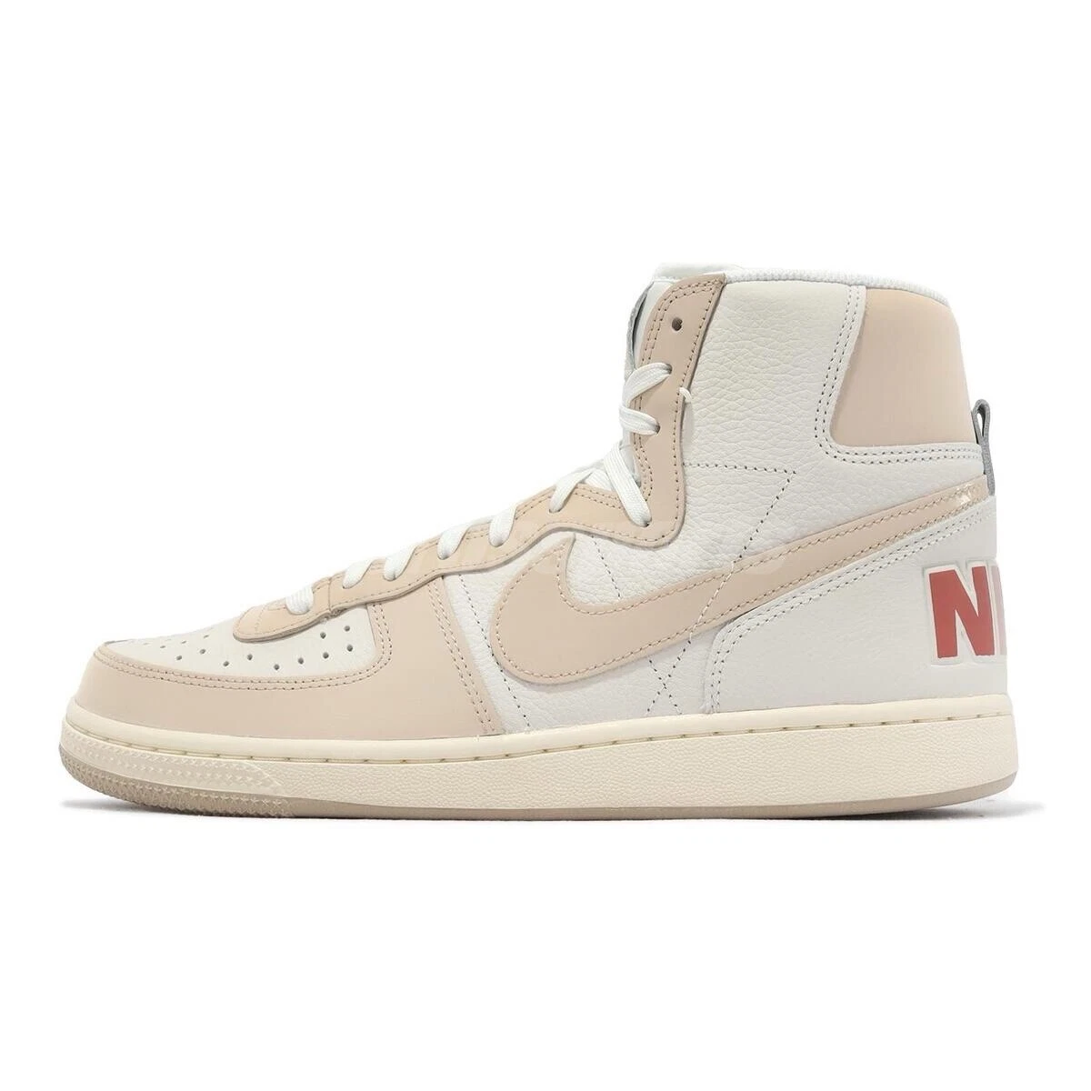 Taglia 13 Sneakers Nike Unisex Lifestyle Terminator HIGH BE True Beige Bianco.