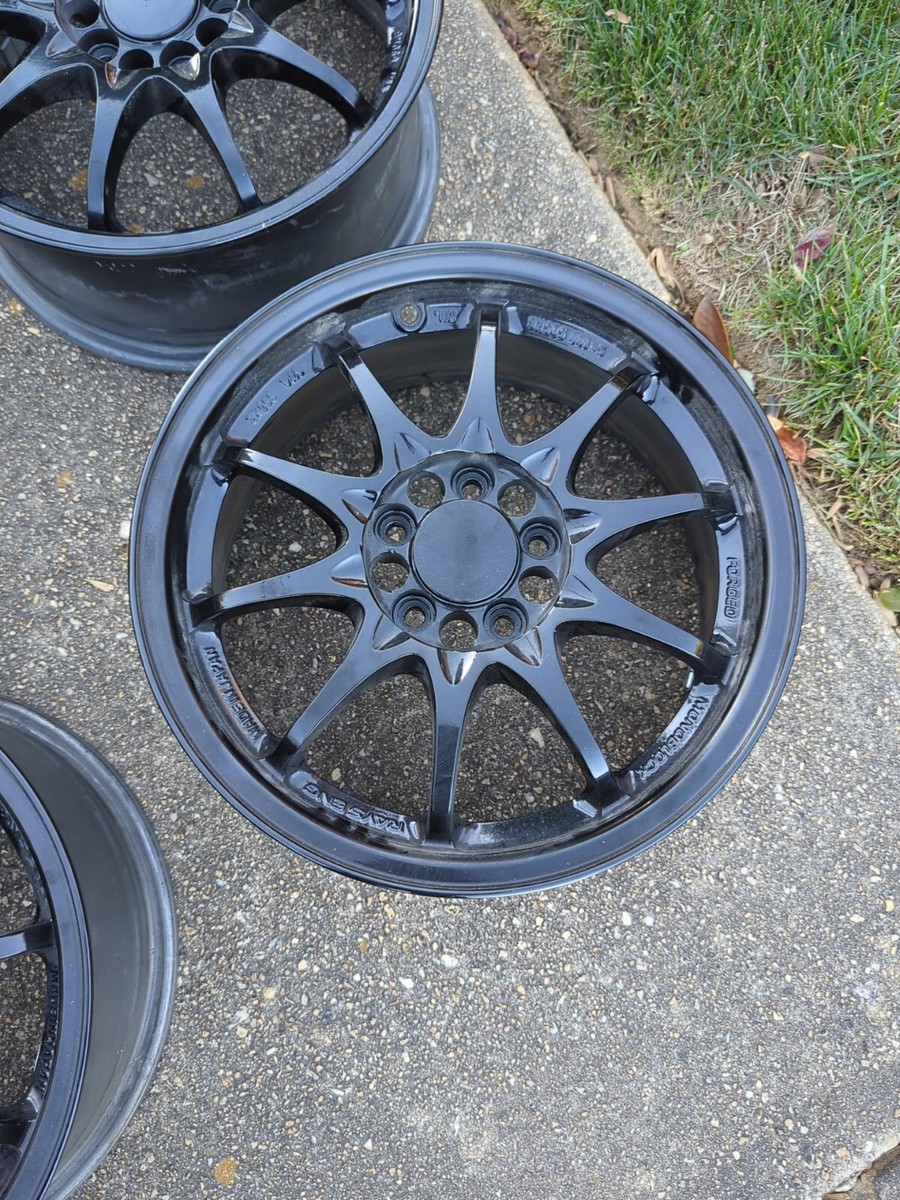 JDM Volk Racing CE28 Forged Silver Wheels Rims Staggered