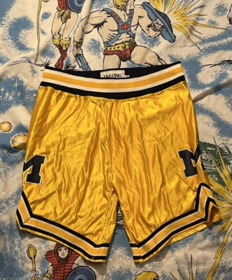 Vtg DeLong Michigan Basketball Shorts Men s 34 Vintage Rare Fab 5 Basketball EUC