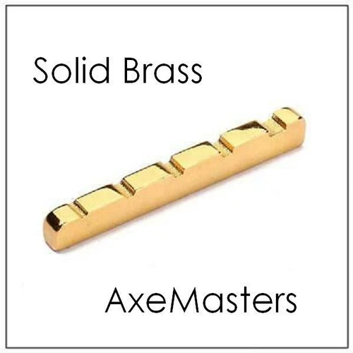 AlwaysHandCrafted 1 7/8" BRASS NUT handmade for Fender JAZZ 5 Bass Guitar 