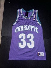 VTG NBA Champion Charlotte Hornets Alonzo Mourning Jersey Men's Size 40 Md Bonus