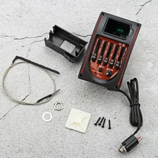 Guitar Preamp Amplifier 5-Band Tone Controls EQ Equalizer Tuner Prewired Preamp