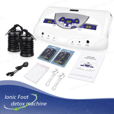 Dual Ionic Detox Foot Bath Spa Cleanse Body Machine With Earphone For Home Club