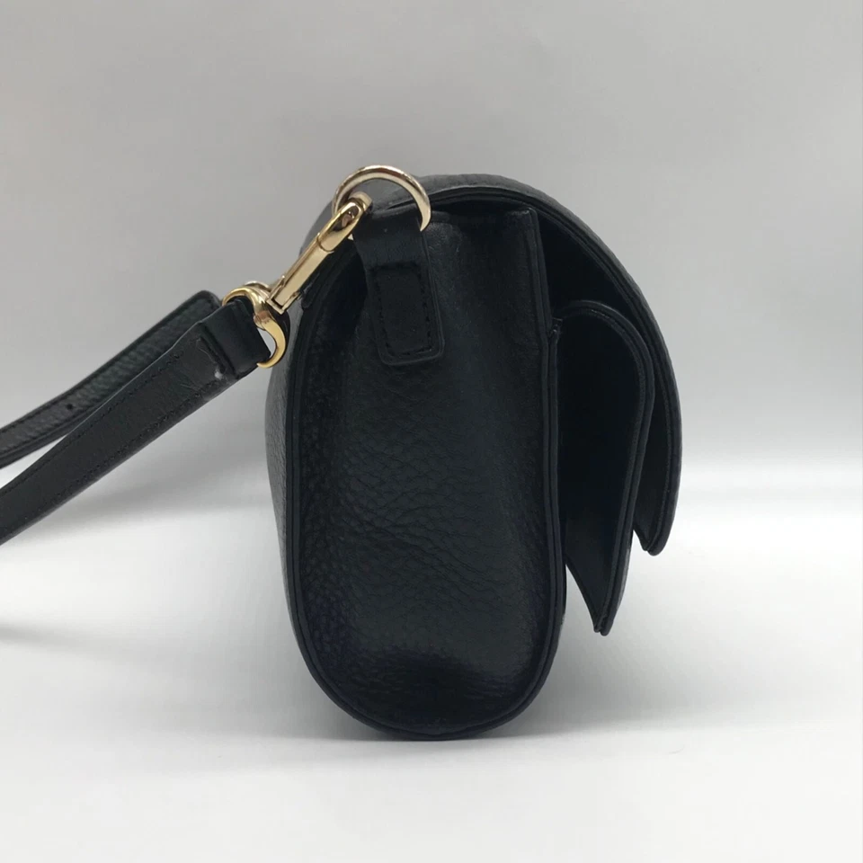 Bandolera de cuero negro DKNY Foto 3 de 4