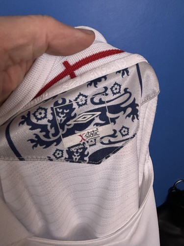England 2005/2006/2007 Home kit Umbro Jersey XL White - Picture 11 of 14