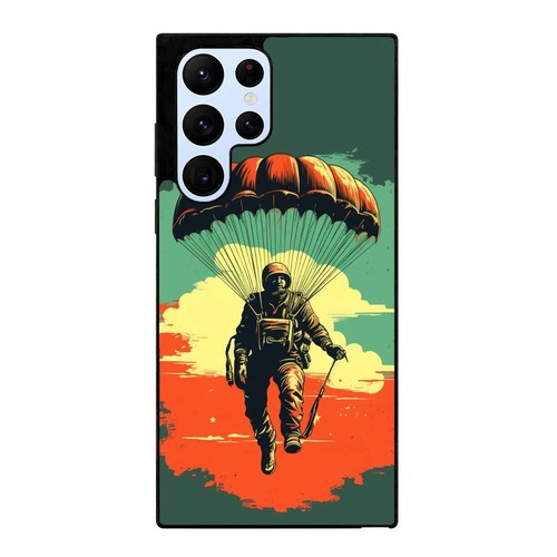 paratrooper vintage parachute For Samsung S7 S8 S9 S10 S20 Plus Lite Impact Case - Picture 5 of 25
