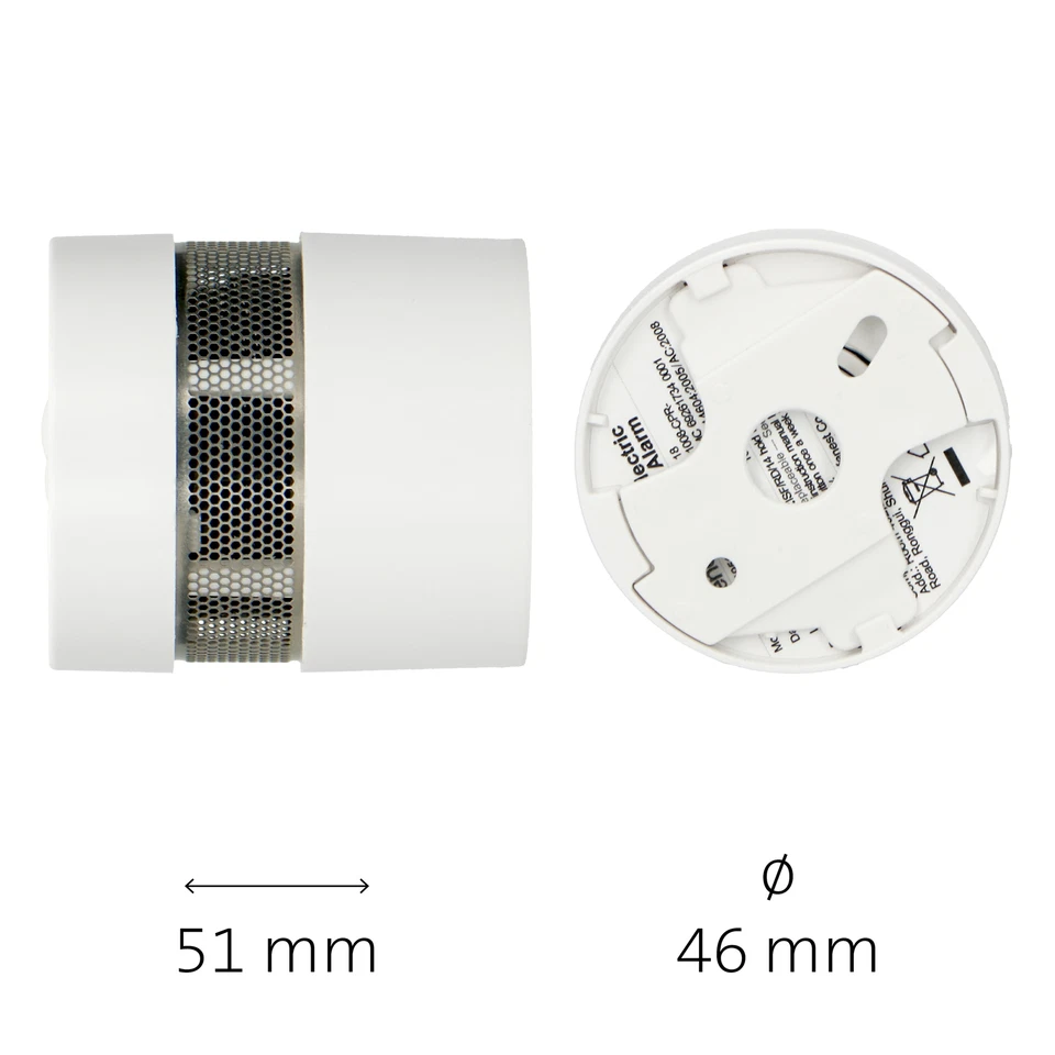 Alecto SA-201 TRIPLE - Mini-Rauchmelder mit 10 Jahren Batterie- und Sensorlaufze - Bild 4 von 4