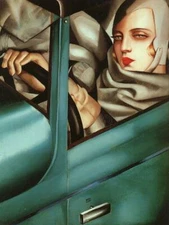 Tamara De Lempicka : Autoportrait : 1929 : Archival Quality Art Print 17x22