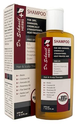 Herbs+ Herbal Shampoo for Dry, Damaged, Chemically Straightened
