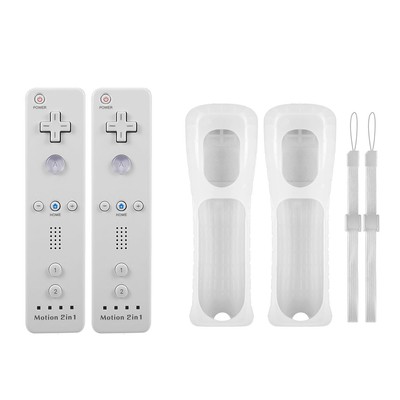 2PACK Built in Motion Plus Wii Remote Gamdpad Controller For Wii Wii U Console