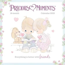 Precious Moments 2025 Wall Calendar Inspiring Illustrations for Home Office