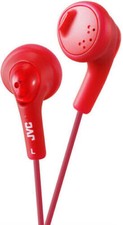 WB JVC HA-F160-R-K Gumy Earbud Headphones Raspberry Red 