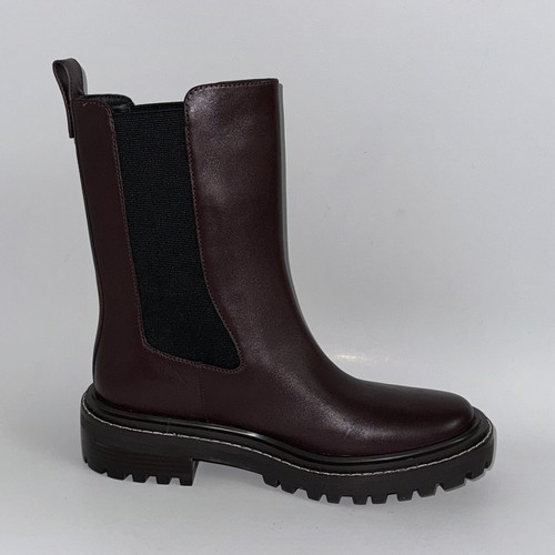 Botas Tory Burch Marrón Benton Vachetta Cuero de becerro Fresado Para Mujer EE. UU. 8 - Imagen 3 de 11