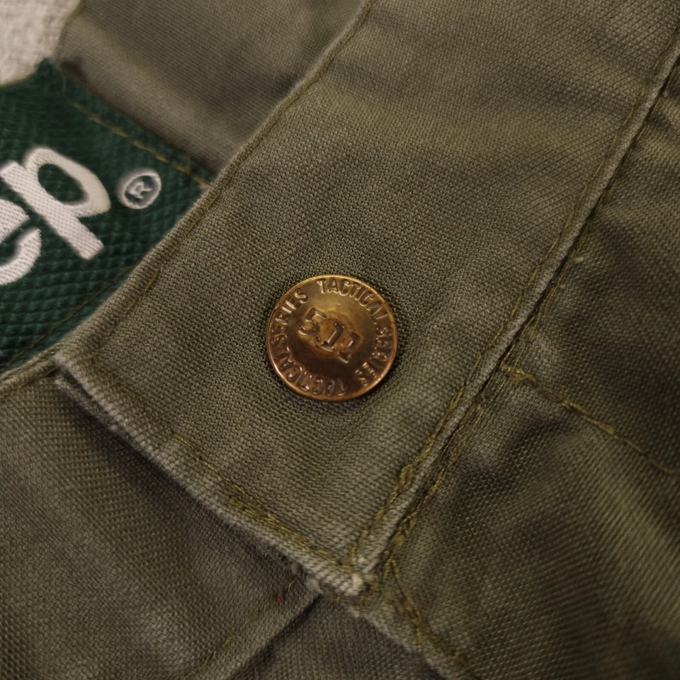 Calça Jeep Cargo Masculina 28 Verde Paraquedas Tappered - Imagem 4 de 4