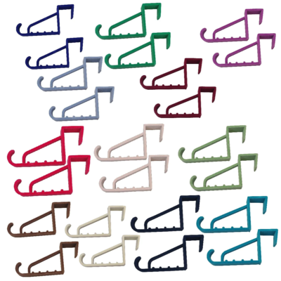 JOY Mangano Huggable Hangers 2-Pack With Extended Over-The-Door Hooks - Space Saving Closet Solution