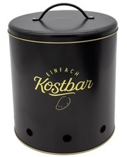 Kartoffelbehälter Kartoffeldose Kartoffelbox Vorratsdose Schwarz Kostbar