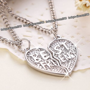 Meilleur Ami Collier Argent Coeur Amour Cadeau De Noel Pour Sa