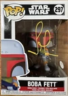 TEMUERA MORRISON SIGNED #297 BOBA FETT FUNKO POP FIGURE STAR WARS PSA COA