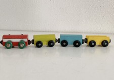 Lot Of 4 Wooden Train