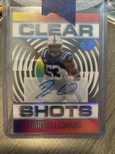 Darius Leonard 2021 Panini Illusions Clear Shots Signatures Auto /99 #CS-5