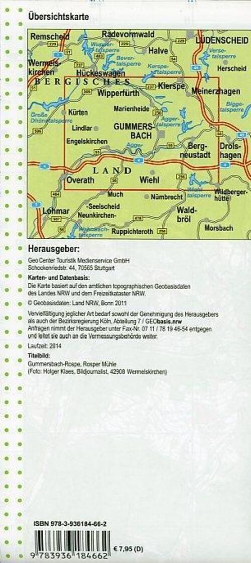 Thumbnail - Nrw-wanderkarte 31. Oberbergisches Talsperrenland 1 : 25.000 Nrw