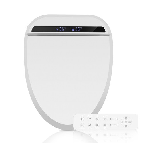 Smart Toilet Bidet Lid Heated Toilet Seat with Self-Cleaning Nozzle Warm Air Dry - Picture 19 of 31