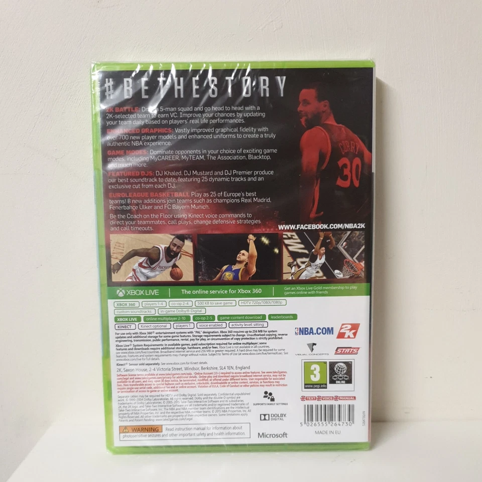 NBA 2K16 Xbox 360 Basketball Game New & Sealed - Image 2 of 4
