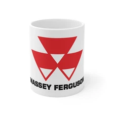 Massey Ferguson Tractor Logo 11oz Coffee Tea White Mug
