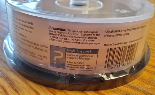 NEW! Maxell DVD-R Blank Discs 15Pk MaxData Gold DVD-R 4.7GB 16x 120 min Spindle - Picture 7 of 8