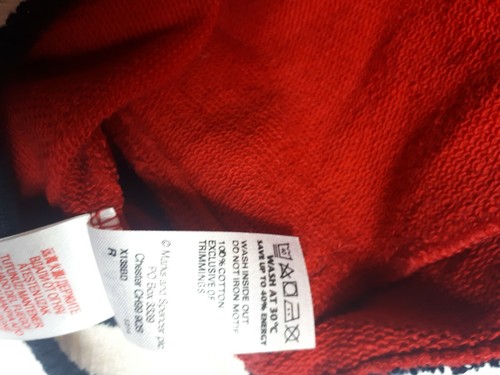 Las Vegas Boy’s Red Mix Varsity Jacket 13-14 Years With Button - Picture 6 of 6