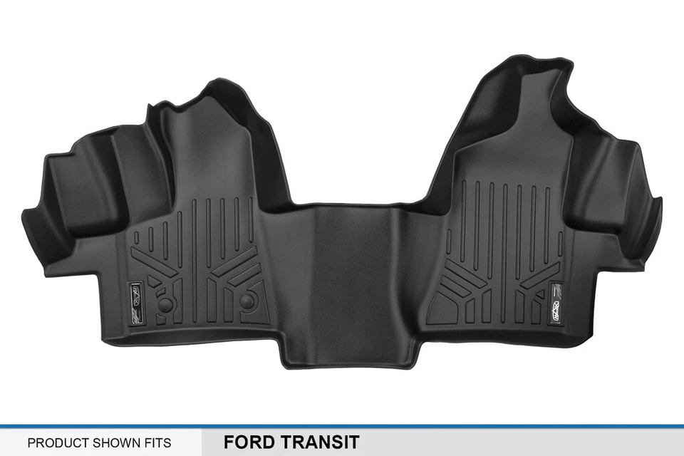 SMARTLINER Custom Floor Mats 1st Row Liner 2015-2019 Ford Transit (No Connect) Foto 4 de 4