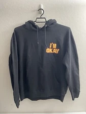 Assholes*s Live Forever Im Okay Skeleton Sweater Sweatshirt Hoodie New XXL