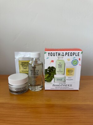 Sephora Birthday Gift Set Youth To The People / Facial Cleanser/ Cream/ Mask NEW