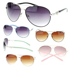 Womens Locket Metal Chain Lock Arm Designer Fashion Color Sunglasses New