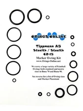 Tippmann A5 Stealth / Stealth CR-15 Paintball Marker O-ring Kit x 2 rebuilds