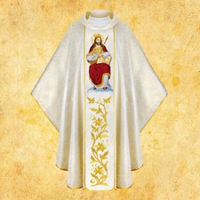 Chasuble embroidered "Christ the King"