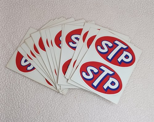 VTG STP Stickers Lot Of 46 (23 Sheets) Original Racing Decals Advertising Oil  - Bild 1 von 7