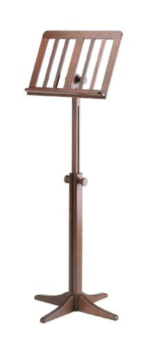 K & M luxury wooden music stand 116/1 Color Walnut F/S w/Tracking# Japan New - Afbeelding 1 van 3