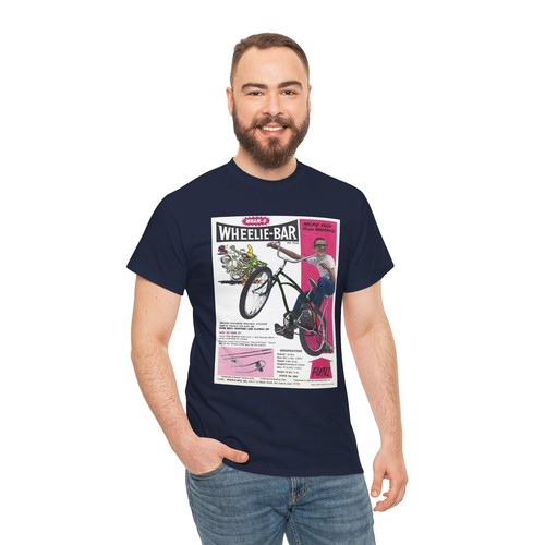 Retro WHAM-O WHEELIE-BAR FOR DRAG BIKE PRINT AD T-Shirt, Vintage Drag Bike Tee, - Picture 68 of 121