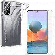 PROTECTOR PANTALLA CRISTAL TEMPLADO PARA XIAOMI REDMI NOTE 11S 4G + FUNDA TPU transparente