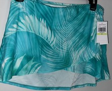 Jantzen Swimsuit Coverup Blue Tropical Skirt Size 4