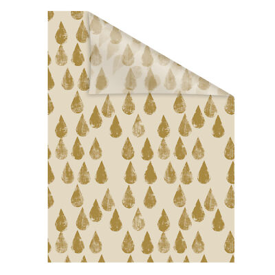 Fensterfolie selbstklebend, Sichtschutz, Golden Drops - Gold
