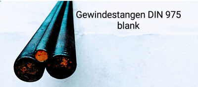 Gewindestangen DIN 975 DIN 976  Stahl blank Linksgewinde M 8 - M 30 Länge: 1 m
