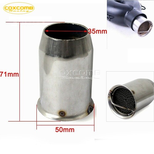 51mm Motorcycle Exhaust Pipe Muffler Removable Baffle Insert DB - Foto 7