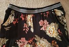 BeBop Soft Floral Summer Pants Elastic Waist Women Size M — photo 2