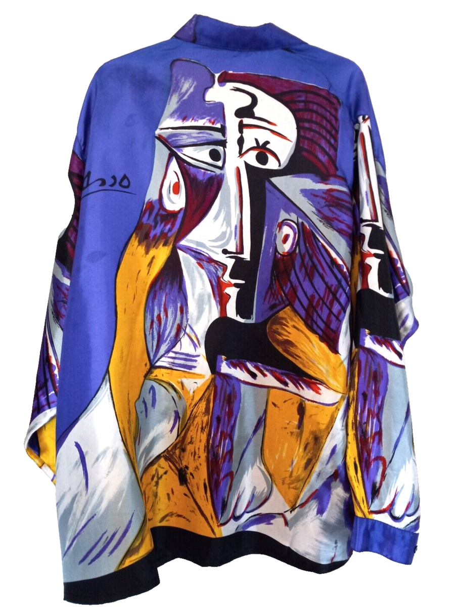 VTG 80s G. Oberti Multicolor Picasso Print button up Shirt VTG 80s G. Oberti Multicolor Picasso Print button up Shirt