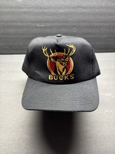 Vintage BUCKS "Buck The System" Snapback Hat Cap Embroidered Deer - Made In USA