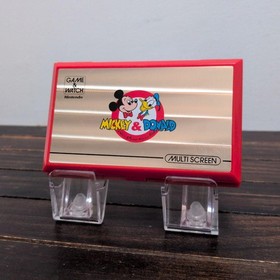 Nintendo Game Watch Mickey Donald Handheld Boxed Manual Rare Retro