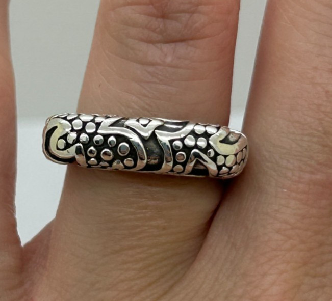 Dian Malouf Tribal Stack Stack Ring STERLING-Size… - image 5