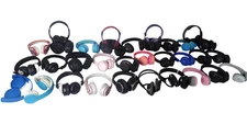 Lot of 33 wireless Different brands Headphones - Free Shipping.